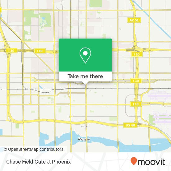 Mapa de Chase Field Gate J