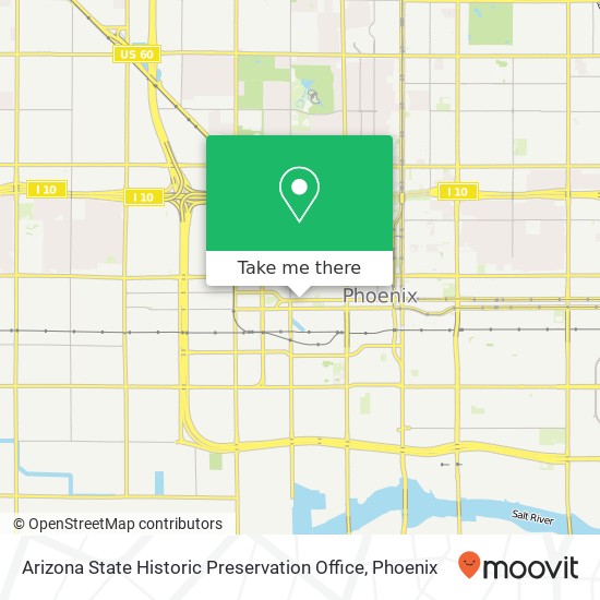 Mapa de Arizona State Historic Preservation Office