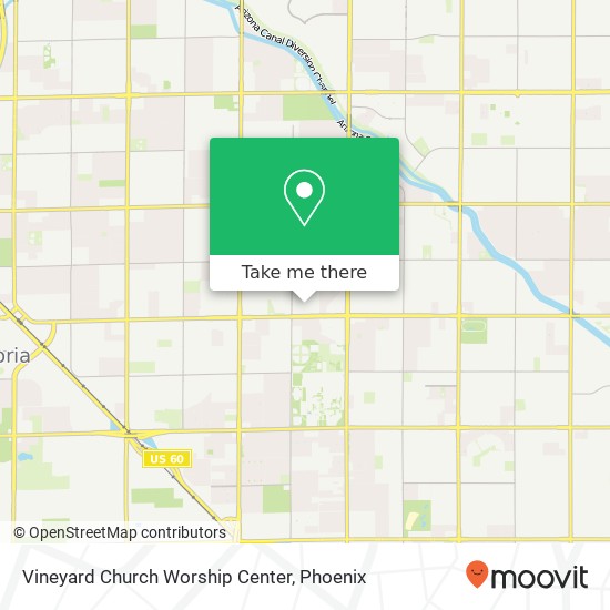 Mapa de Vineyard Church Worship Center