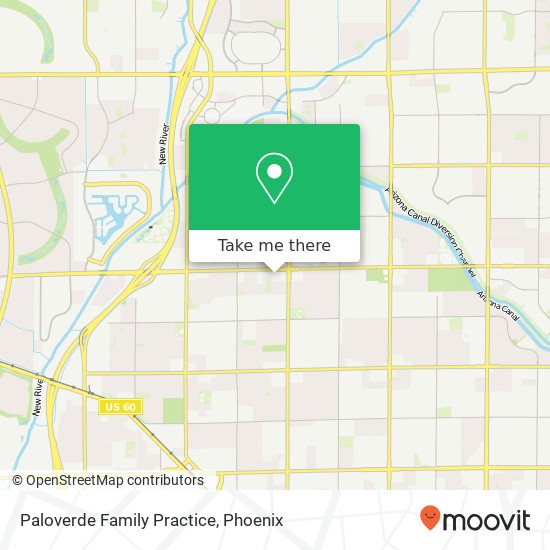 Mapa de Paloverde Family Practice