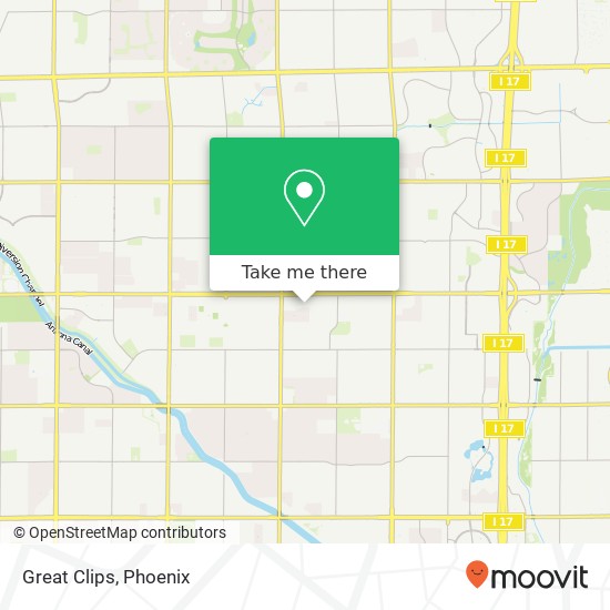 Great Clips map