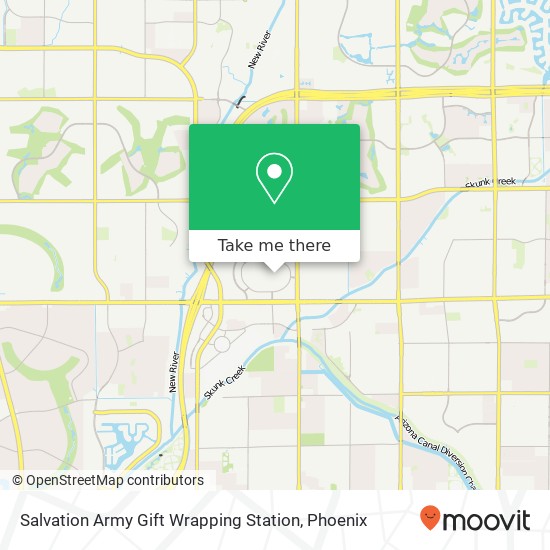 Salvation Army Gift Wrapping Station map