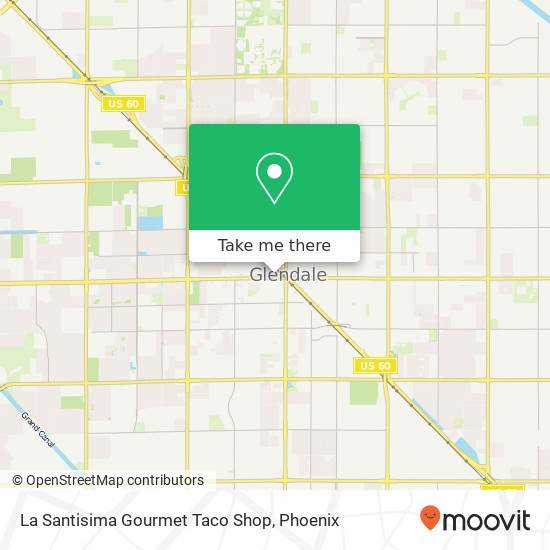 La Santisima Gourmet Taco Shop map