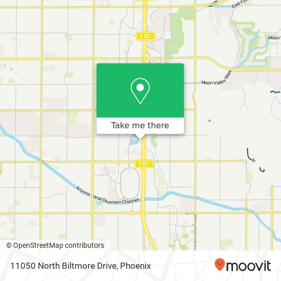 11050 North Biltmore Drive map