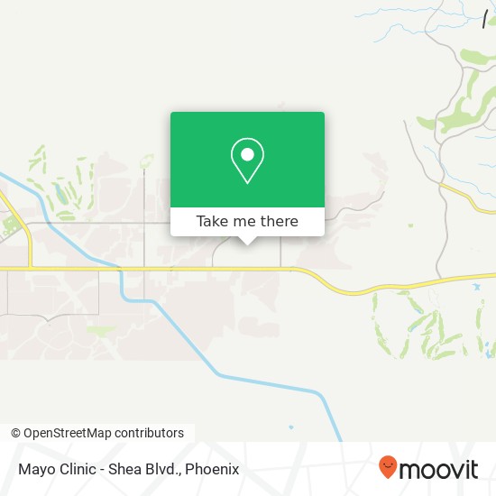 Mayo Clinic - Shea Blvd. map