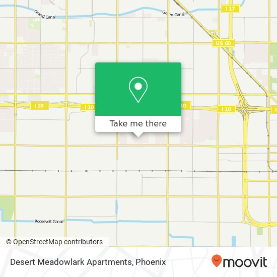 Desert Meadowlark Apartments map