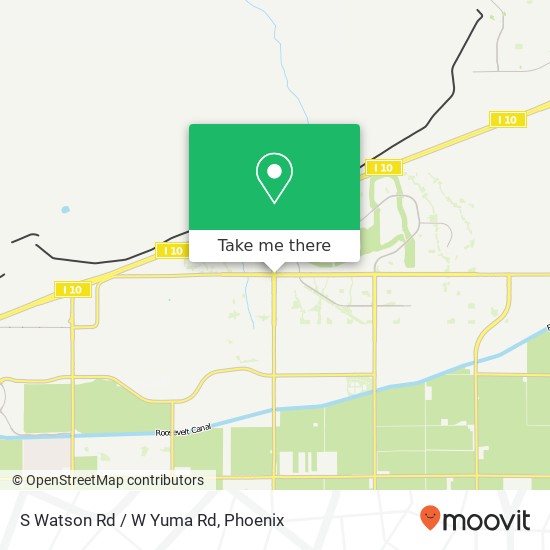 S Watson Rd / W Yuma Rd map