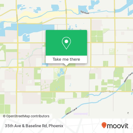 35th Ave & Baseline Rd map