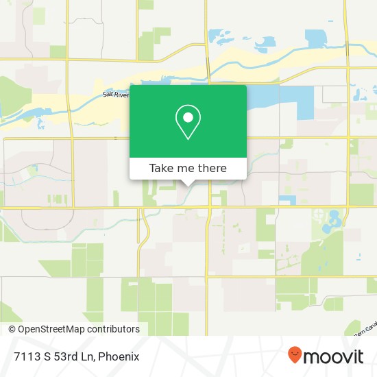 Mapa de 7113 S 53rd Ln