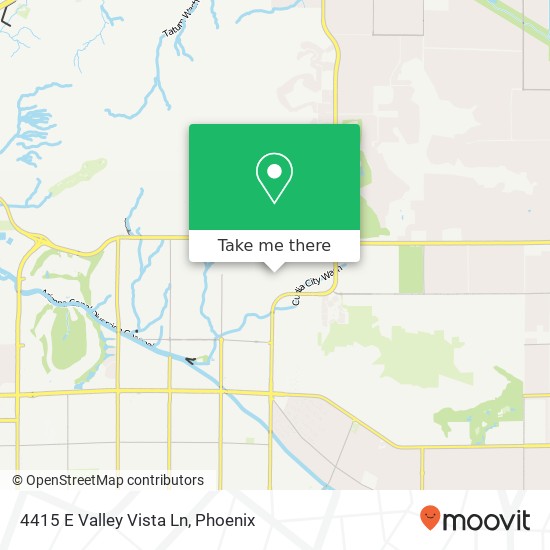 Mapa de 4415 E Valley Vista Ln