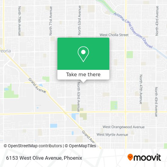 6153 West Olive Avenue map