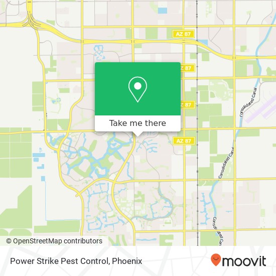 Power Strike Pest Control map