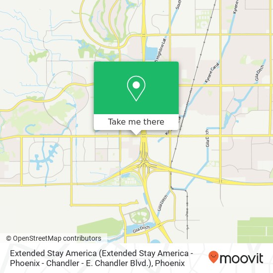 Extended Stay America (Extended Stay America - Phoenix - Chandler - E. Chandler Blvd.) map