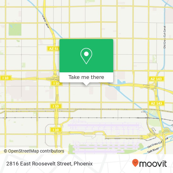 2816 East Roosevelt Street map