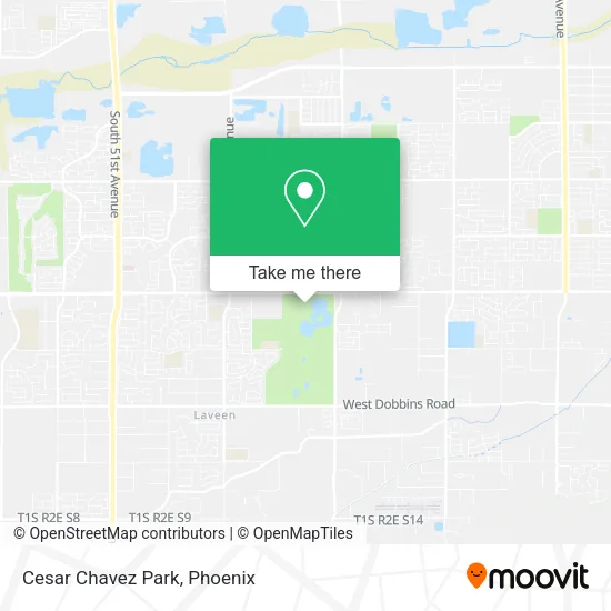 Cesar Chavez Park map