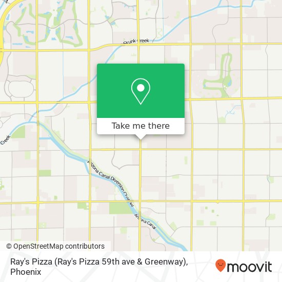 Mapa de Ray's Pizza (Ray's Pizza 59th ave & Greenway)