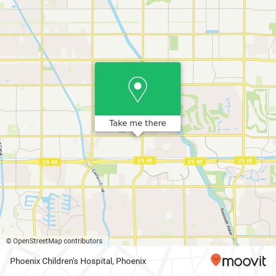 Mapa de Phoenix Children's Hospital