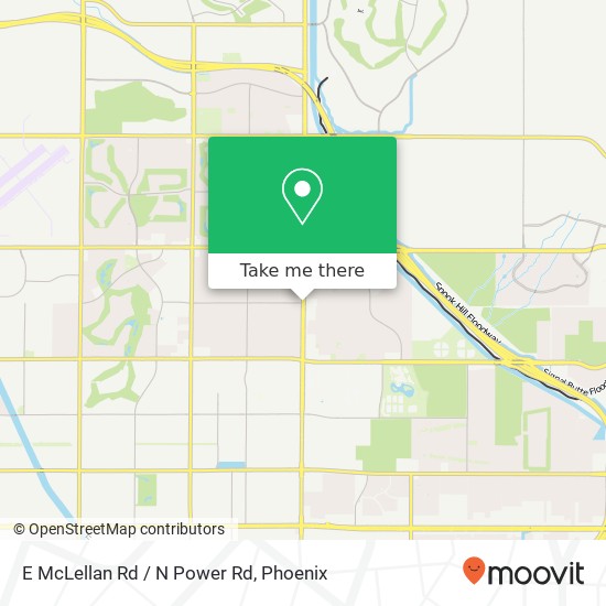 E McLellan Rd / N Power Rd map