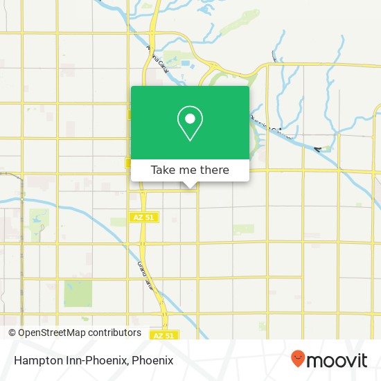 Hampton Inn-Phoenix map