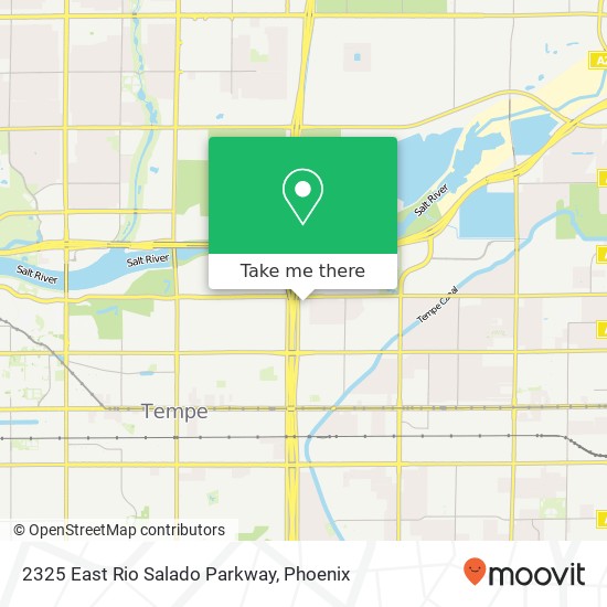 Mapa de 2325 East Rio Salado Parkway