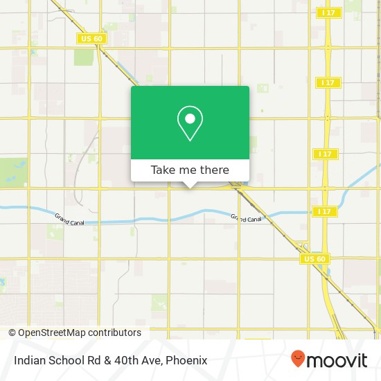 Indian School Rd & 40th Ave map