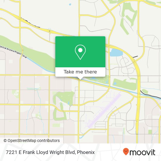 7221 E Frank Lloyd Wright Blvd map