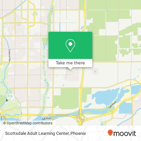 Mapa de Scottsdale Adult Learning Center