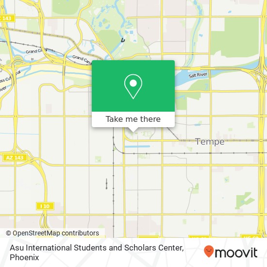 Asu International Students and Scholars Center map