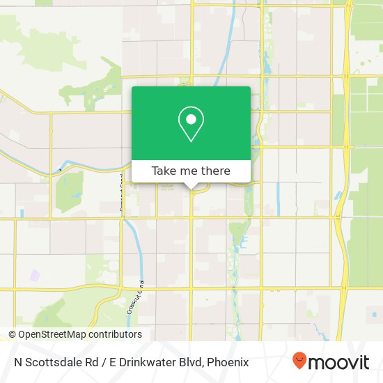 N Scottsdale Rd / E Drinkwater Blvd map