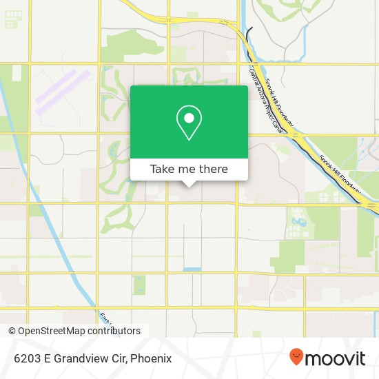 Mapa de 6203 E Grandview Cir