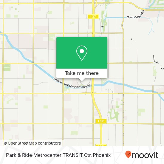 Park & Ride-Metrocenter TRANSIT Ctr map