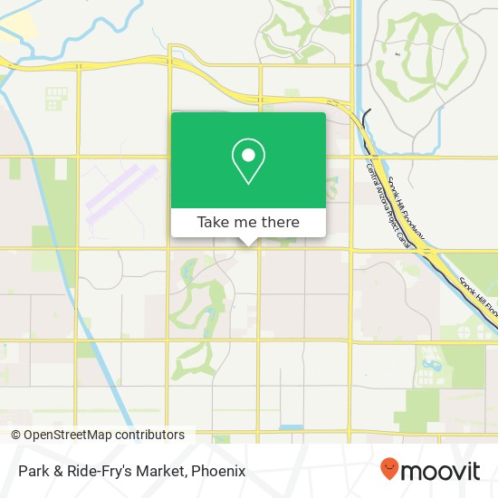 Park & Ride-Fry's Market map