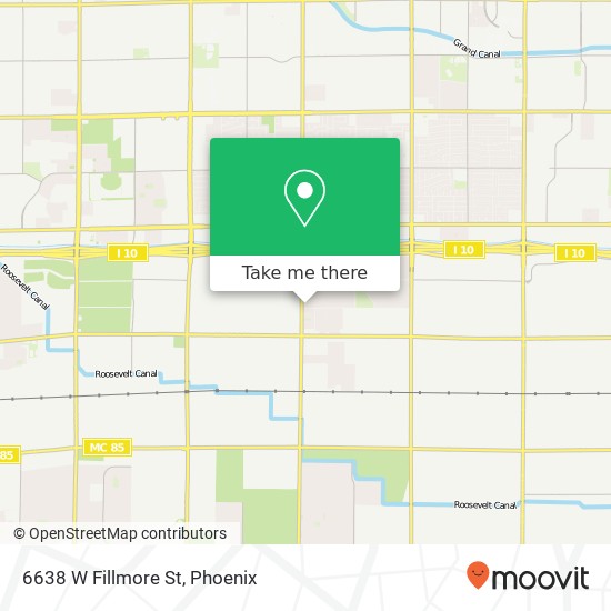 6638 W Fillmore St map