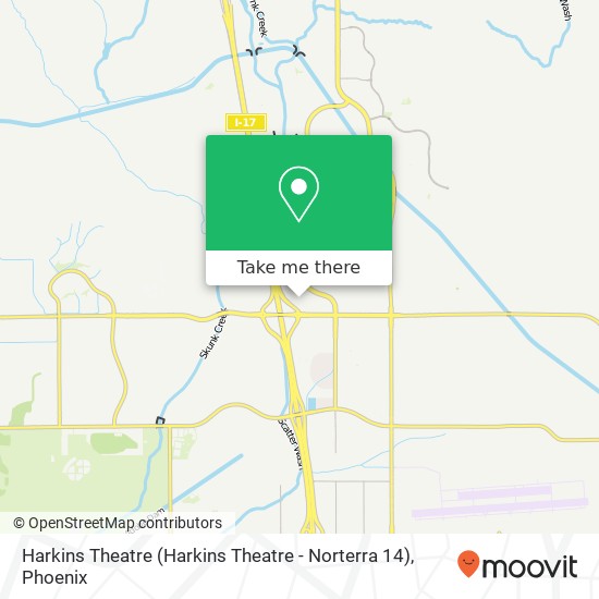 Mapa de Harkins Theatre (Harkins Theatre - Norterra 14)