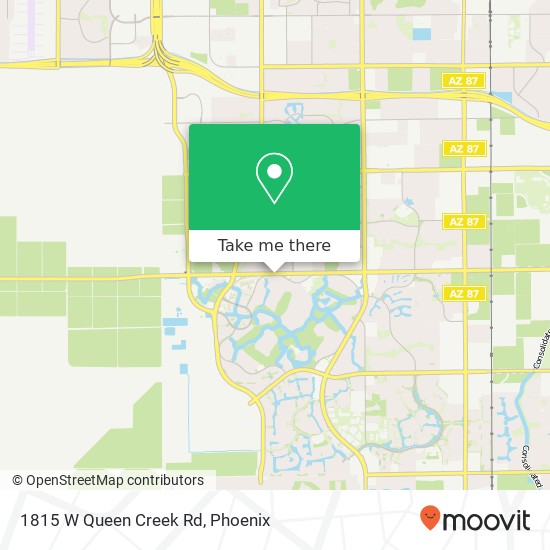 1815 W Queen Creek Rd map