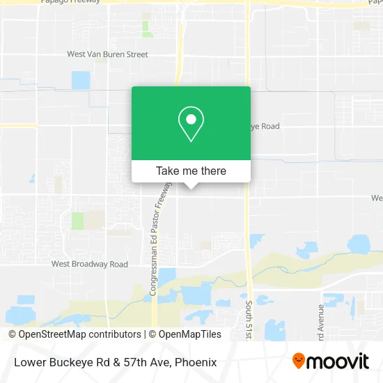 Mapa de Lower Buckeye Rd & 57th Ave