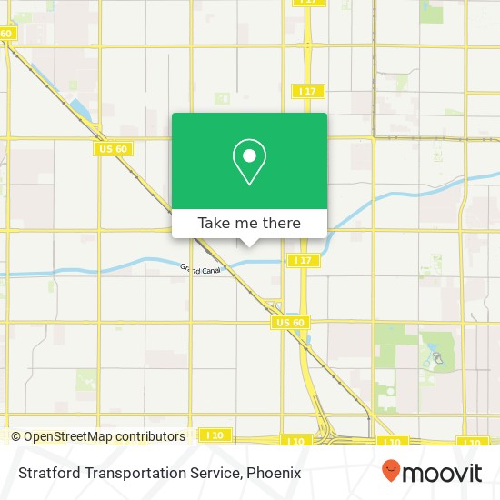 Stratford Transportation Service map