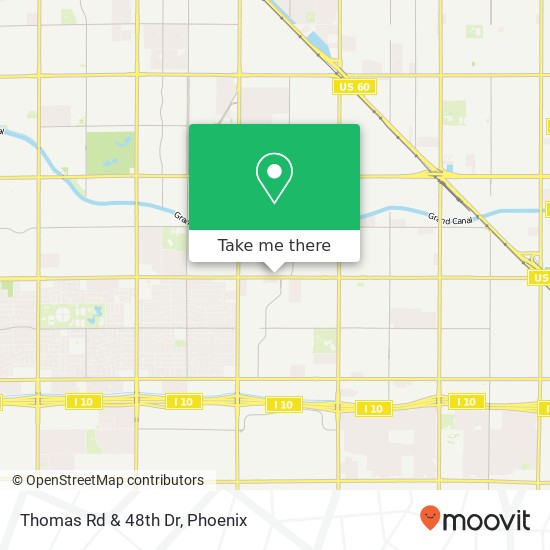 Thomas Rd & 48th Dr map