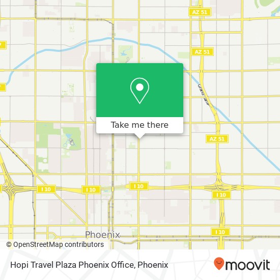 Hopi Travel Plaza Phoenix Office map