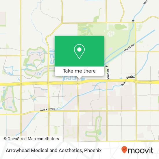 Arrowhead Medical and Aesthetics map