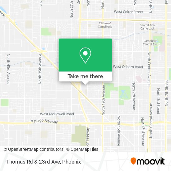 Thomas Rd & 23rd Ave map