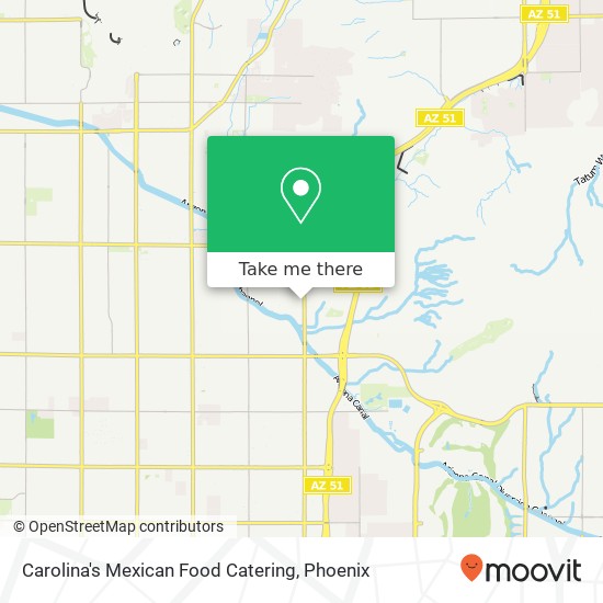 Mapa de Carolina's Mexican Food Catering