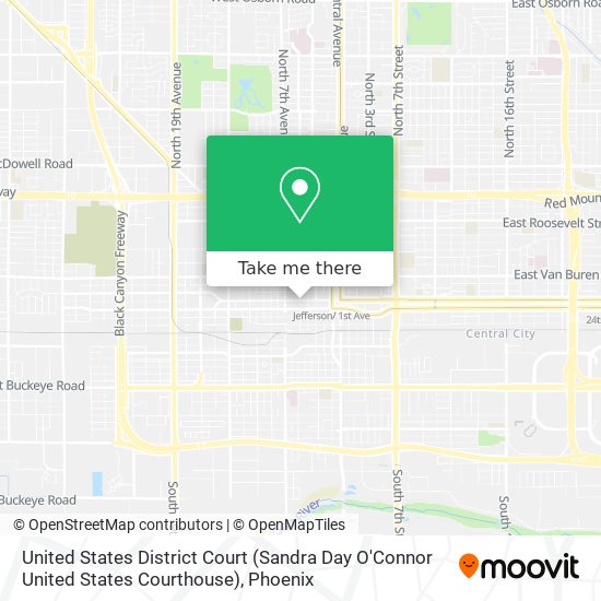 Mapa de United States District Court (Sandra Day O'Connor United States Courthouse)