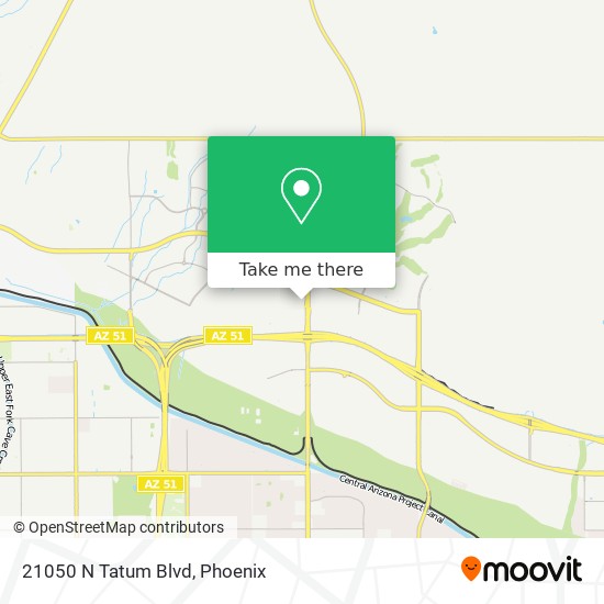 Mapa de 21050 N Tatum Blvd