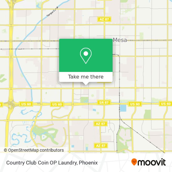 Country Club Coin OP Laundry map