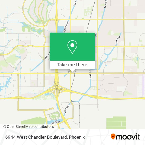 6944 West Chandler Boulevard map