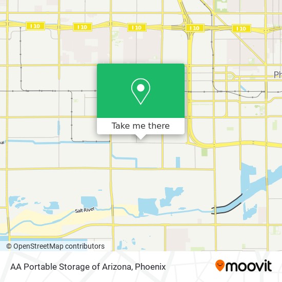 Mapa de AA Portable Storage of Arizona