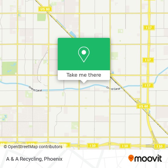 Mapa de A & A Recycling