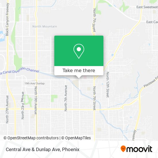 Mapa de Central Ave & Dunlap Ave