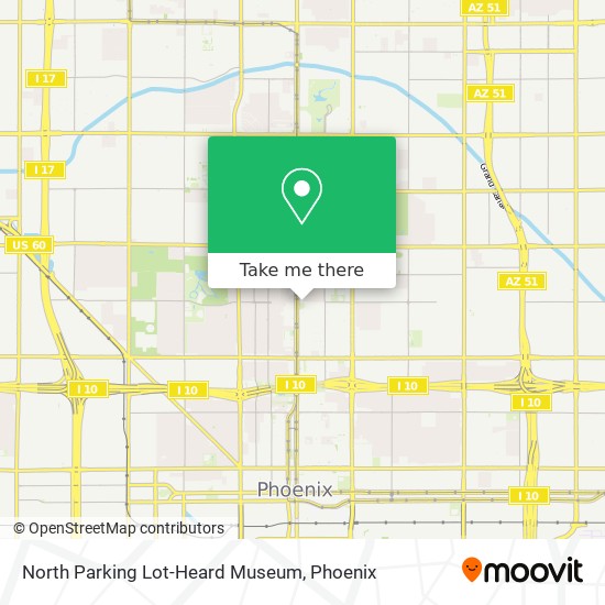 Mapa de North Parking Lot-Heard Museum